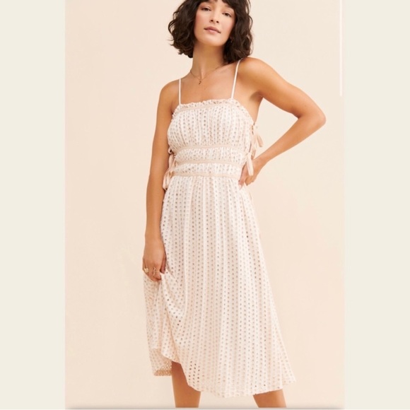 Anthropologie Dresses & Skirts - Anthropologie BTFL-Life Abigail Eyelet Romantic Boho Aesthetic Midi Dress